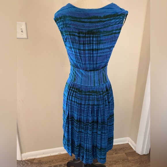 Plenty by Tracy Reese casual striped knit sleeveless midi dress SZ SM - Picture 4 of 12